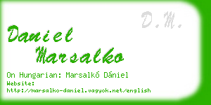 daniel marsalko business card