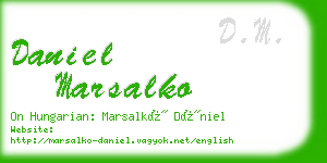 daniel marsalko business card